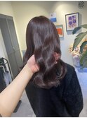 ピンクブラウン/韓国ヘア