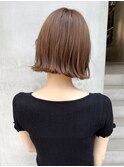 切りっぱなしボブ/外ハネボブ/ワンレンボブ/ブラウンカラー