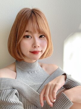 モアナ バイ ラナ 甚目寺店(MoanA BY LANA) アッシュブラック/インナーカラー/透明感/シースルーバンク/前髪