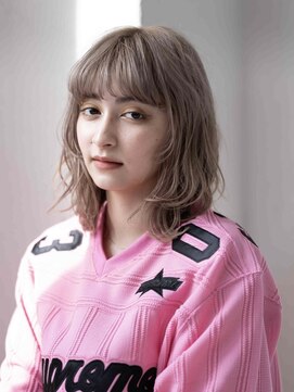 ニュイ 高槻 阪急茨木店(nui) 黒髪ボブルフネビージュ小顔ワンレンスペインカール