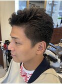 【30代 男性】ロンドンアイロンショート(大宮/バーバー)