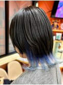 【インナーブルーアッシュ】池袋美容室