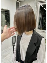 ディジョン 自由ヶ丘(Dijon)&nbsp;韓国顔まわりレイヤーカットグレージュオリーブベージュブラウン