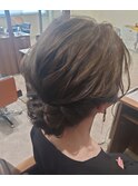 20代30代40代◎結婚式アッシュカラーこなれ大人まとめ髪シニヨン