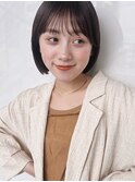 ぱっつんボブ/シースルーバング