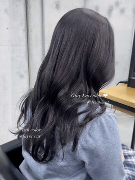 ラフィット 香椎(lafit) くすみ感が絶妙なglay lavenderにチェンジ◎