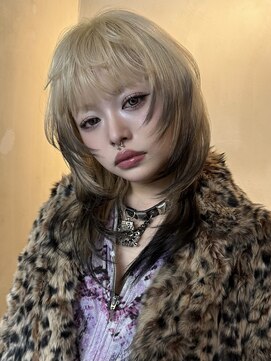 ギークス(GEEKS) 【GEEKS渋谷】ルーツカラー/ウルフ/レイヤー/エンドカラー