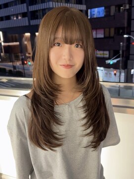 アール 横浜(R) 【MOMO】ザクザクレイヤーカット/韓国/ハッシュカット/海外