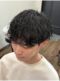 カール大きめシャドウパーマ