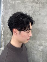 メンズサロン キング 梅田店(Men’s salon K!ng) 韓国マッシュセンターパートツーブロックメンズハイライトウルフ