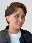 ナチュラルパーマ メンズカット パーマ ツーブロック 10代20代