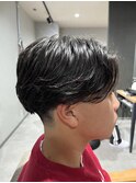 MEN’S HAIR/サーフカール/刈り上げセンターパート/柏