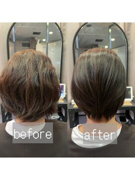 エクラート リラ 立川店(ECLART lilas.) 縮毛矯正×ショート