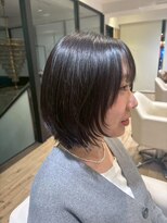 ジュイール(jouir)&nbsp;三鷹白髪ぼかしハイライトショートボブウルフショートカット韓国