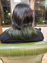 アクト 三鷹店(ACT)&nbsp;【さりげなく個性を楽しむグリーンインナーカラー】