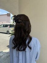 ムクヘア 御幸店(MUKU hair)&nbsp;リボンカチモリハーフアップ！