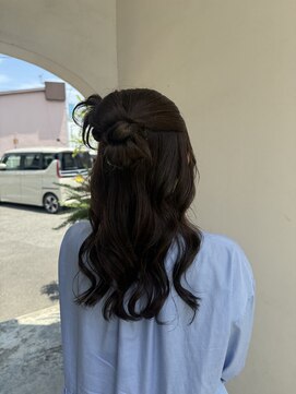 ムクヘア 御幸店(MUKU hair) リボンカチモリハーフアップ！