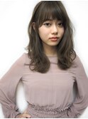 《シアベージュ》ゆるっとニュアンスのセミロング【茶屋町】
