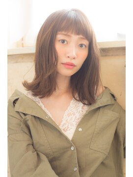 アドラーブル 万代店 (adorable) ヘルシー無造作ロブミディ【イルミナカラー/髪質改善】