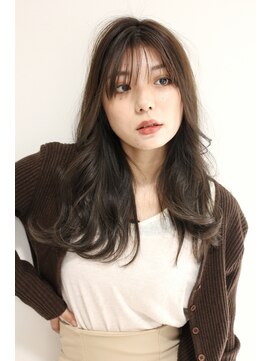 クラン 岡本(Chlan) 小顔見えヨシンモリ◎アッシュブラウンハイライトカラー