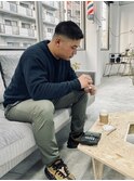 THE フェード スキンフェード×アップバングショート