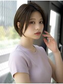 前髪長め大人ショートボブ20代30代40代【AIN.表参道】川原大地