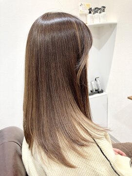 ヘアー グリーン(hair green) しっとりサラ艶ストレートロング【髪質改善/白髪ぼかし】