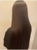 ロング/ストレート/髪質改善縮毛矯正/髪質改善/韓国風/韓国ヘア