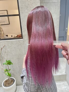 フェリア 渋谷(Feria) 【Feria渋谷】ハイライト×グラデーションピンク“石田幸輔”