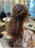 4-34 ハーフアップ/ヘアセット