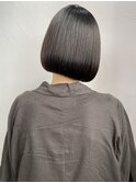 乾かすだけでまとまる簡単ボブ!フェイスレイヤー×ぱっつん前髪