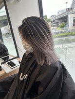 ラフ 難波店(LAFF)&nbsp;#黒髪#ボブルフ#ネビージュ#小顔#ワンレン