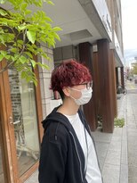 ニコアヘアデザイン(Nicoa hair design) 真っ赤スパイラルパーマ