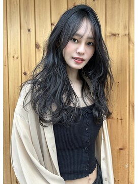 ブゾン(buZon) 【buZon ブゾン】ダークグレー×アンニュイウェーブヘア