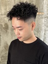 ニアウ 太田店(Niau)&nbsp;フェードショートパーマメンズパーマツイストスパイラルパーマ