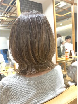 クラップス 京急富岡(CLAPS) ダブルカラーショートボブインナーカラーハイライトケアブリーチ