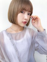 ロンド ロワール 門前仲町(Lond Loire)&nbsp;ボブショートボブ縮毛矯正ベージュグレージュ門前仲町