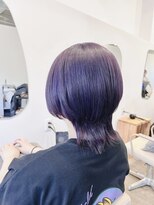 ビルド(build)&nbsp;ボブルフ/ウルフカット/30代40代50代/小顔/エアリーミディ/黒髪