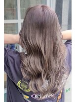 ヘアーズ ベリー 石山店(hairs BERRY)&nbsp;★透明感 大人カールハイライトカラーミルクティーベージュ美髪