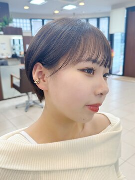 ヘア ルミナス バイ フォルテ(HAIR LUMINAS by FORTE) こなれミディ/前髪/黒髪/ボブルフ/ネビージュ/小顔/ワンレン