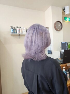 ミラシィ 成田(Mirashy) ハイライトカラーミルクティーベージュレイヤーカット