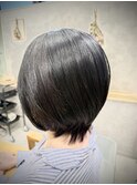 ノンアルカリナチュラルハーブカラー×エレガントショートボブ