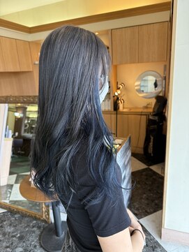 シャンプー ボーイ 宮崎柳丸店(SHAMPOO BOY) インナーカラー/ブルー【カラー/ブリーチ】