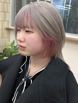 パークレーン アイス イヴェン(park lane ICI yeven) ブリーチダブルカラーデザインカラーインナーカラーリタッチYUKI