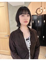 ローレン(LOREN)&nbsp;黒髪/ボブルフ/ネビージュ/小顔/ワンレン/栄/髪質改善/前髪