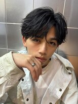 オム ブランシェ(HOMME BLANCHE’)&nbsp;ラウンドマッシュで作るフェザーコンマバング