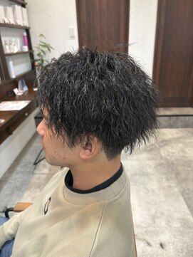 モア ヘアデザイン バイ オリジンズ つくばみどりの店(moA hair design by Origins) メンズツイストパーマ