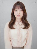 巻き髪顔周りレイヤー