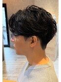 刈り上げセンターパート