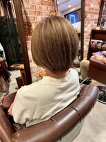 ルーリールー(Rulyru)&nbsp;【京都・烏丸】ミニボブ/ハイトーン/ベージュ【Rulyru】